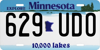 MN license plate 629UDO