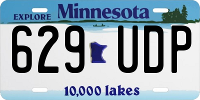 MN license plate 629UDP