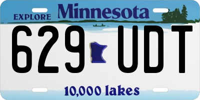 MN license plate 629UDT