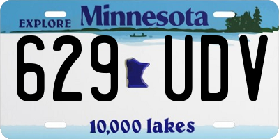 MN license plate 629UDV