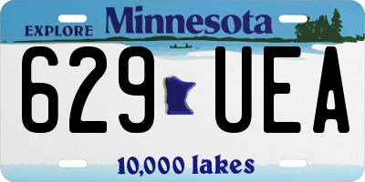MN license plate 629UEA