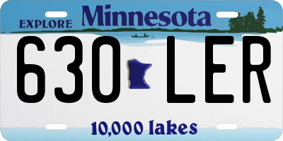 MN license plate 630LER