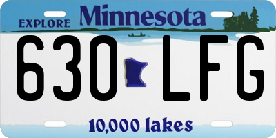 MN license plate 630LFG
