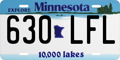 MN license plate 630LFL