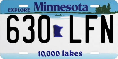 MN license plate 630LFN