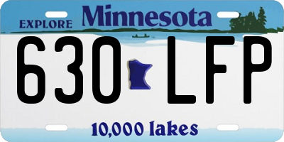 MN license plate 630LFP