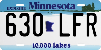 MN license plate 630LFR