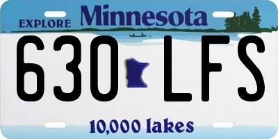 MN license plate 630LFS
