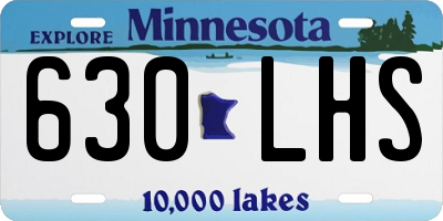 MN license plate 630LHS