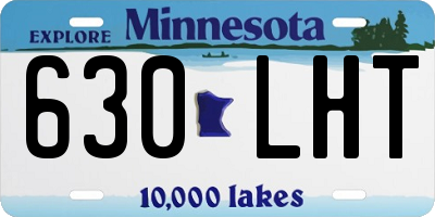 MN license plate 630LHT