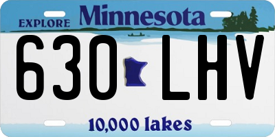 MN license plate 630LHV