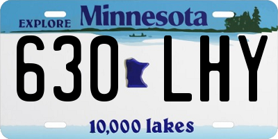 MN license plate 630LHY