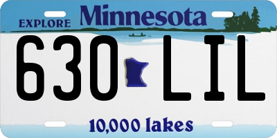 MN license plate 630LIL