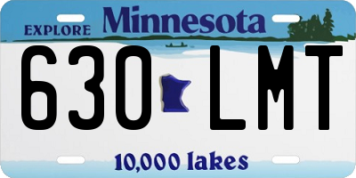 MN license plate 630LMT