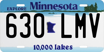 MN license plate 630LMV