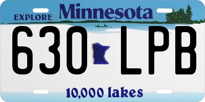 MN license plate 630LPB
