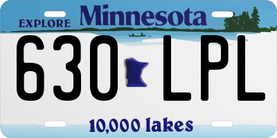 MN license plate 630LPL