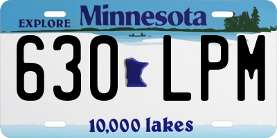 MN license plate 630LPM