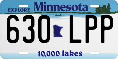 MN license plate 630LPP