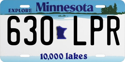 MN license plate 630LPR
