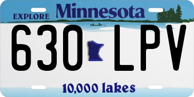 MN license plate 630LPV