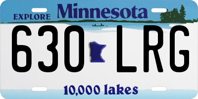 MN license plate 630LRG