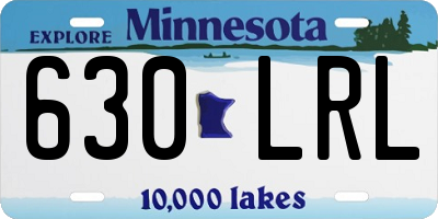 MN license plate 630LRL