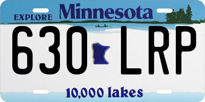 MN license plate 630LRP
