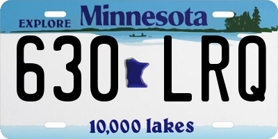 MN license plate 630LRQ