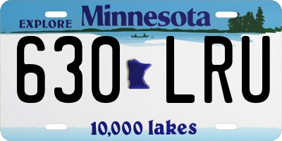 MN license plate 630LRU