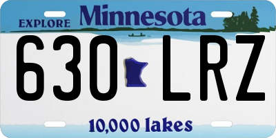 MN license plate 630LRZ