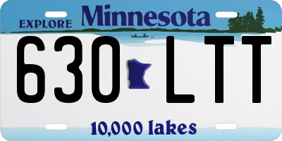 MN license plate 630LTT