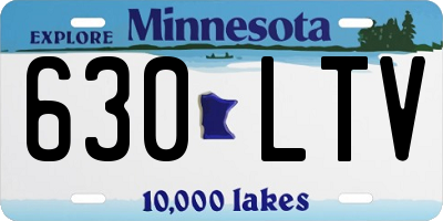 MN license plate 630LTV