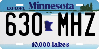 MN license plate 630MHZ