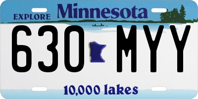 MN license plate 630MYY