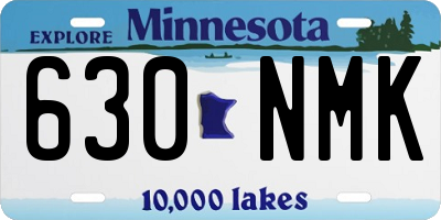 MN license plate 630NMK
