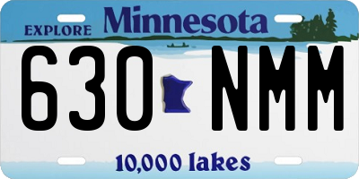 MN license plate 630NMM