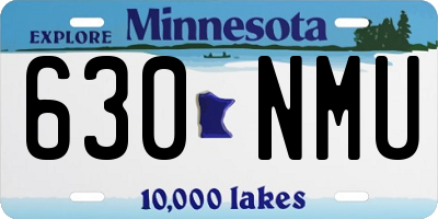 MN license plate 630NMU