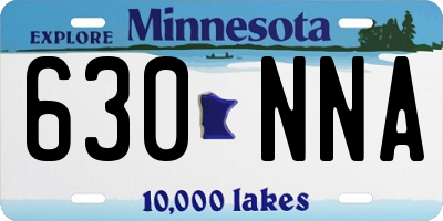 MN license plate 630NNA