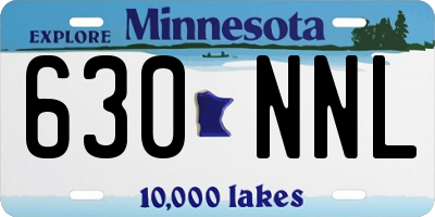 MN license plate 630NNL