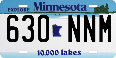 MN license plate 630NNM