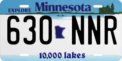 MN license plate 630NNR