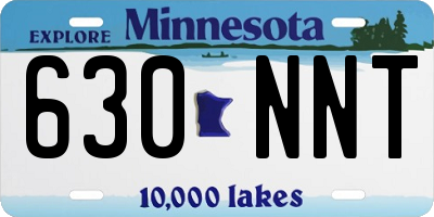 MN license plate 630NNT