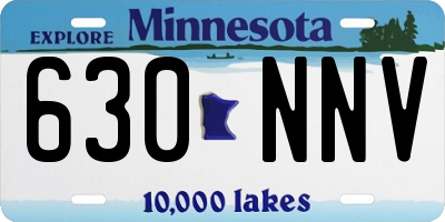 MN license plate 630NNV