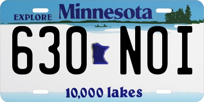 MN license plate 630NOI