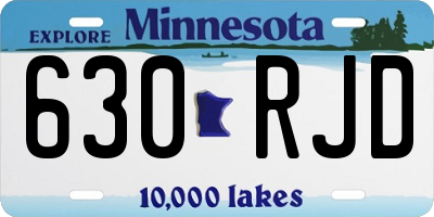 MN license plate 630RJD