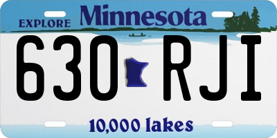MN license plate 630RJI