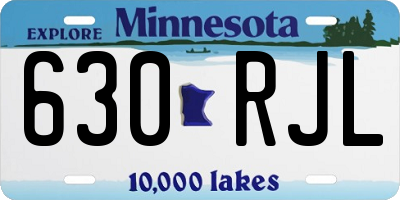 MN license plate 630RJL