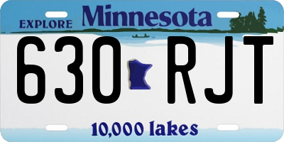 MN license plate 630RJT