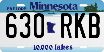 MN license plate 630RKB